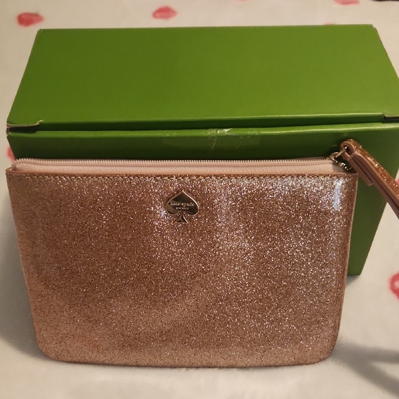 Kate Spade Sparkling Wristlet - Rose Gold - Picture 1 of 4